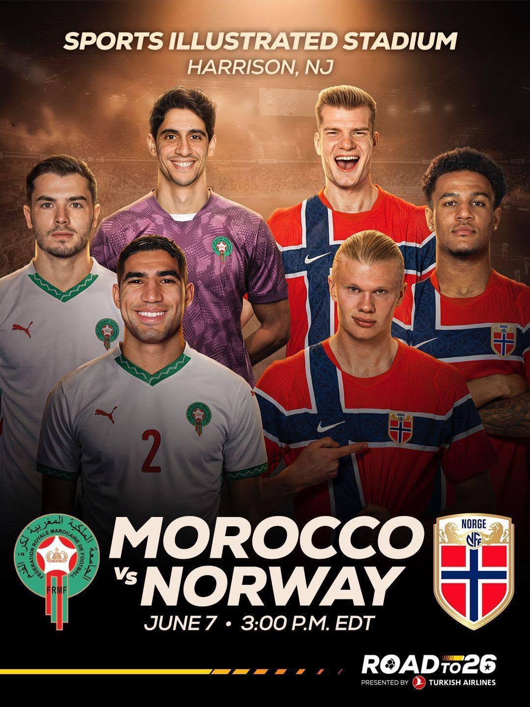 Morocco–Norway match poster: communications case study